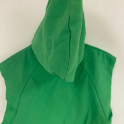 DSG Womenâs Favorite Fleece Short Sleeve Zip Hoodie Slime Green DAW13410