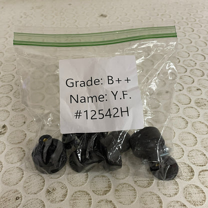 Signature Hardware Colmar 1¼″ Solid Brass Cabinet Knob Black, 4 PACK - 953576