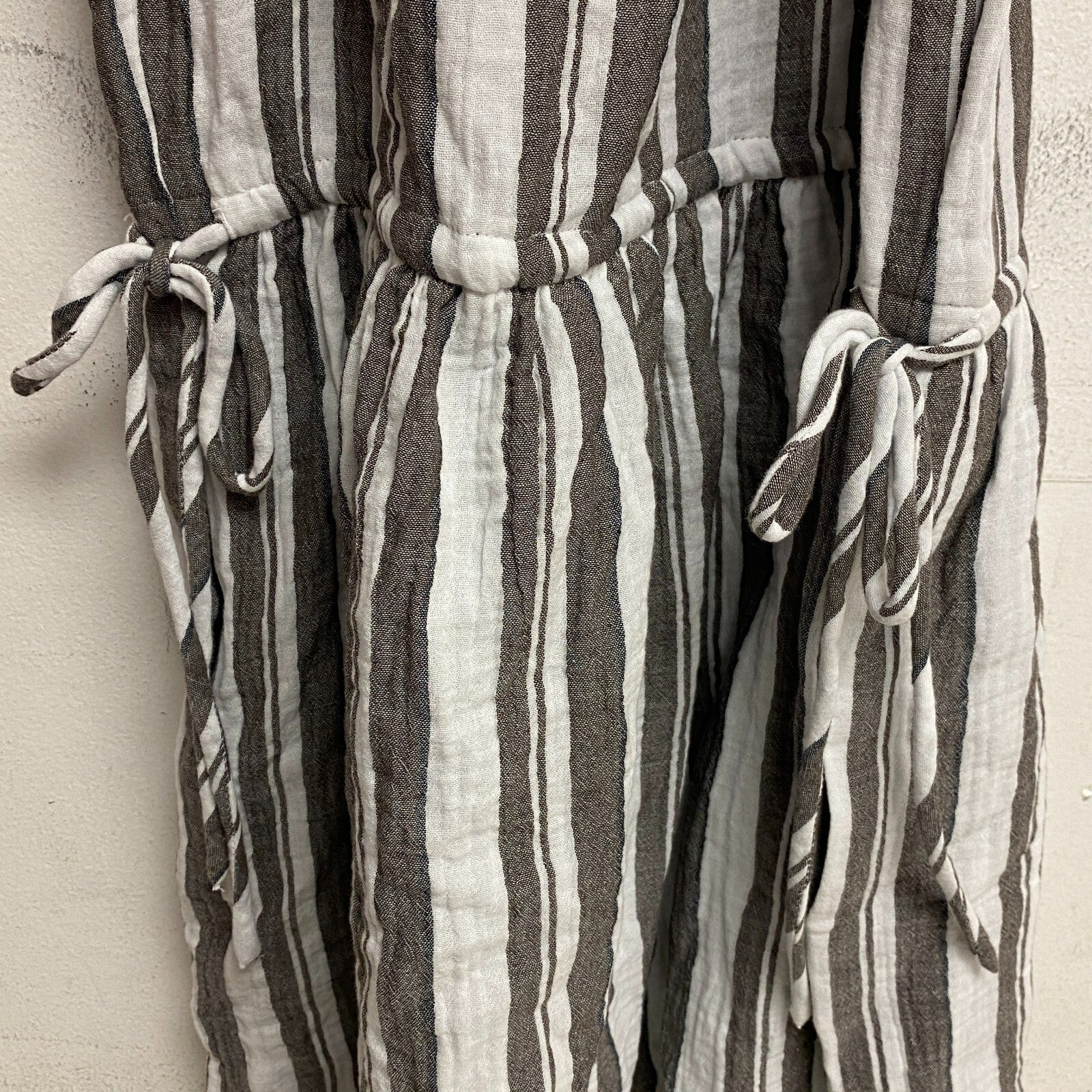 Calia Women Split NK HLTR Mini Coverup Verigated Stripe Stylish WSA23911NS