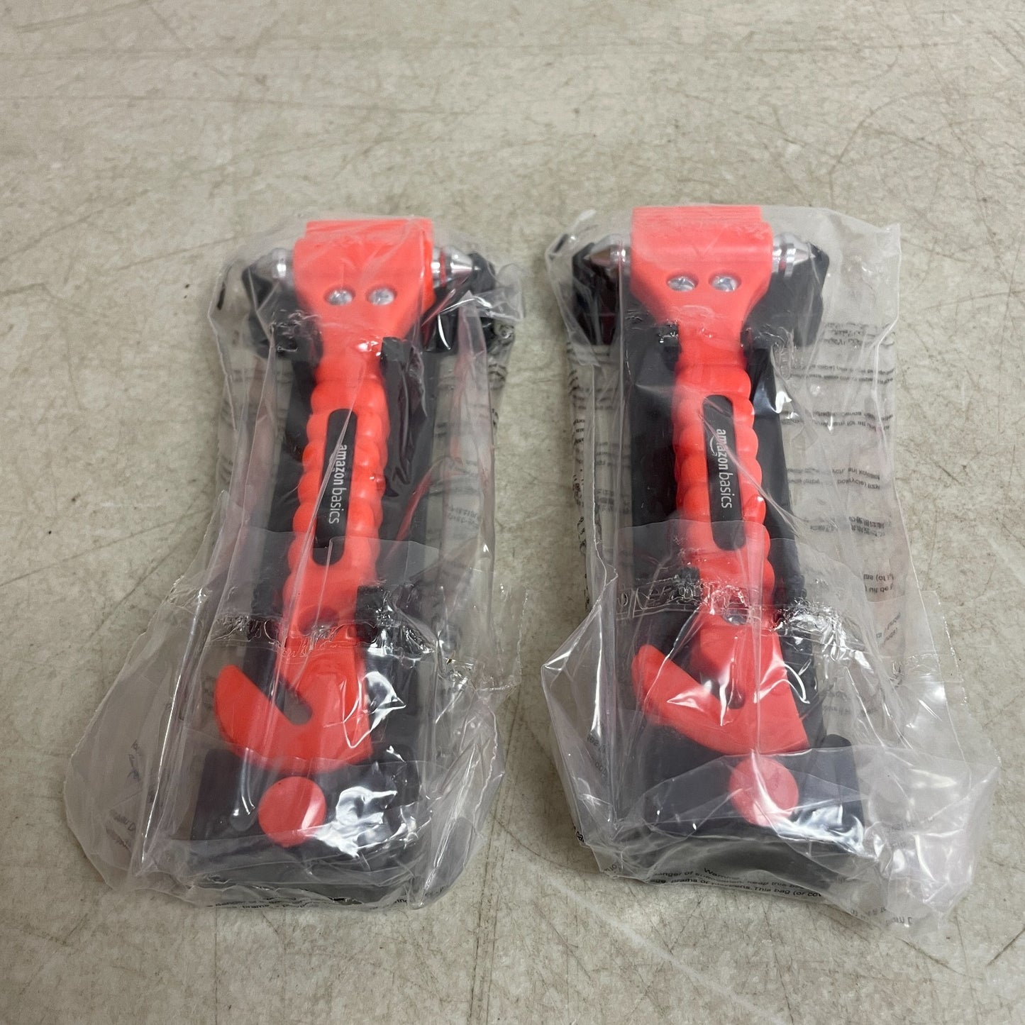 Amazon Basics Seat Belt Cutter & Window Hammer Tool 2 Pack Emergency SW-835