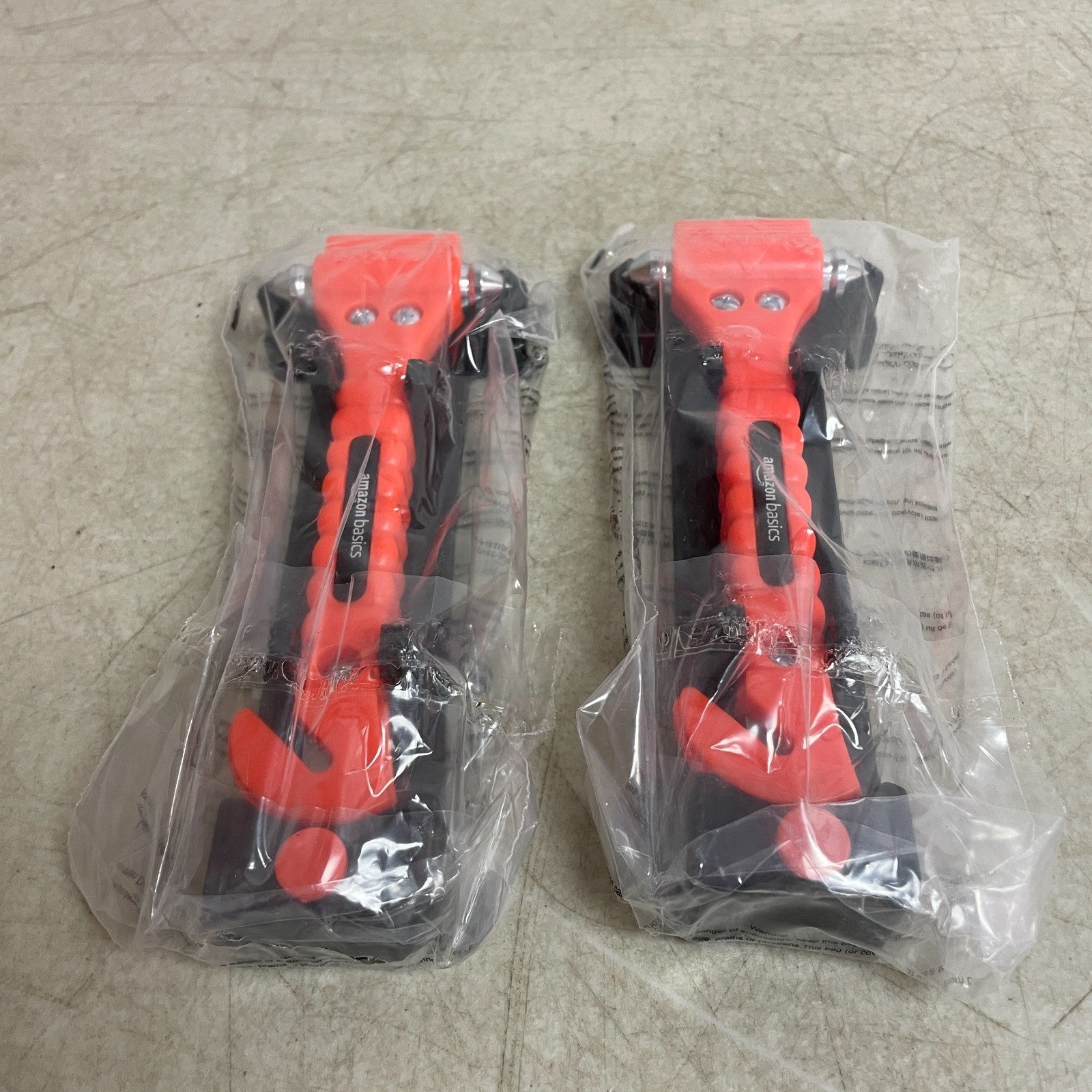 Amazon Basics Seat Belt Cutter & Window Hammer Tool 2 Pack Emergency SW-835