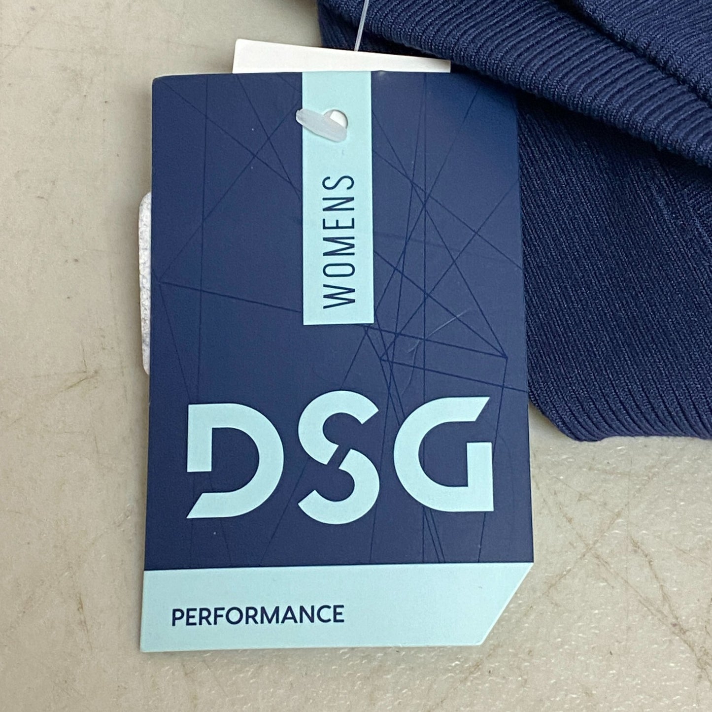 DSG Women's Performance Rib Tank Top Inkspot Blue Solid Summer Trendy DAW22103