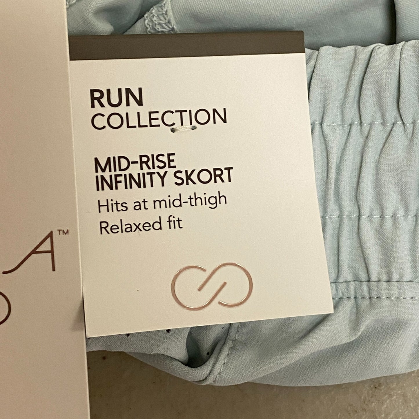 Calia Mid Rise Infinity Run Skort Calming Green Relaxed Fit WAX12360