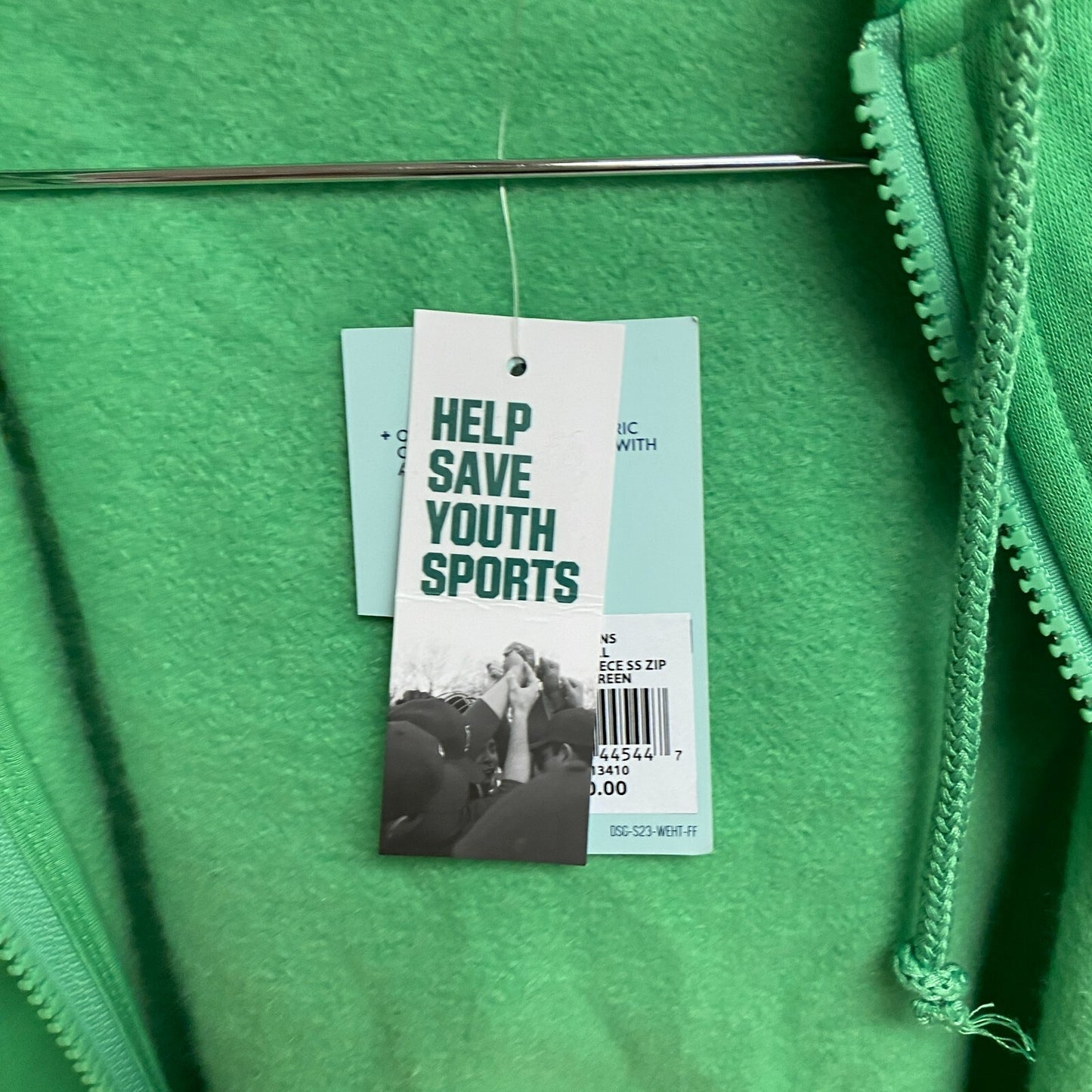 DSG WOMENS FAVORITE FLEECE SS ZIP SLIME GREEN Solid  DAM13410