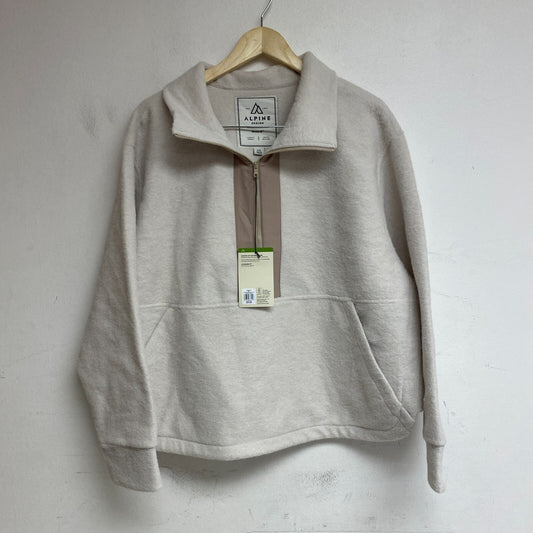 Alpine Design Women's W AD Wayfarer Fleece 1/4 Zip Sweater Cloud White ADW23680