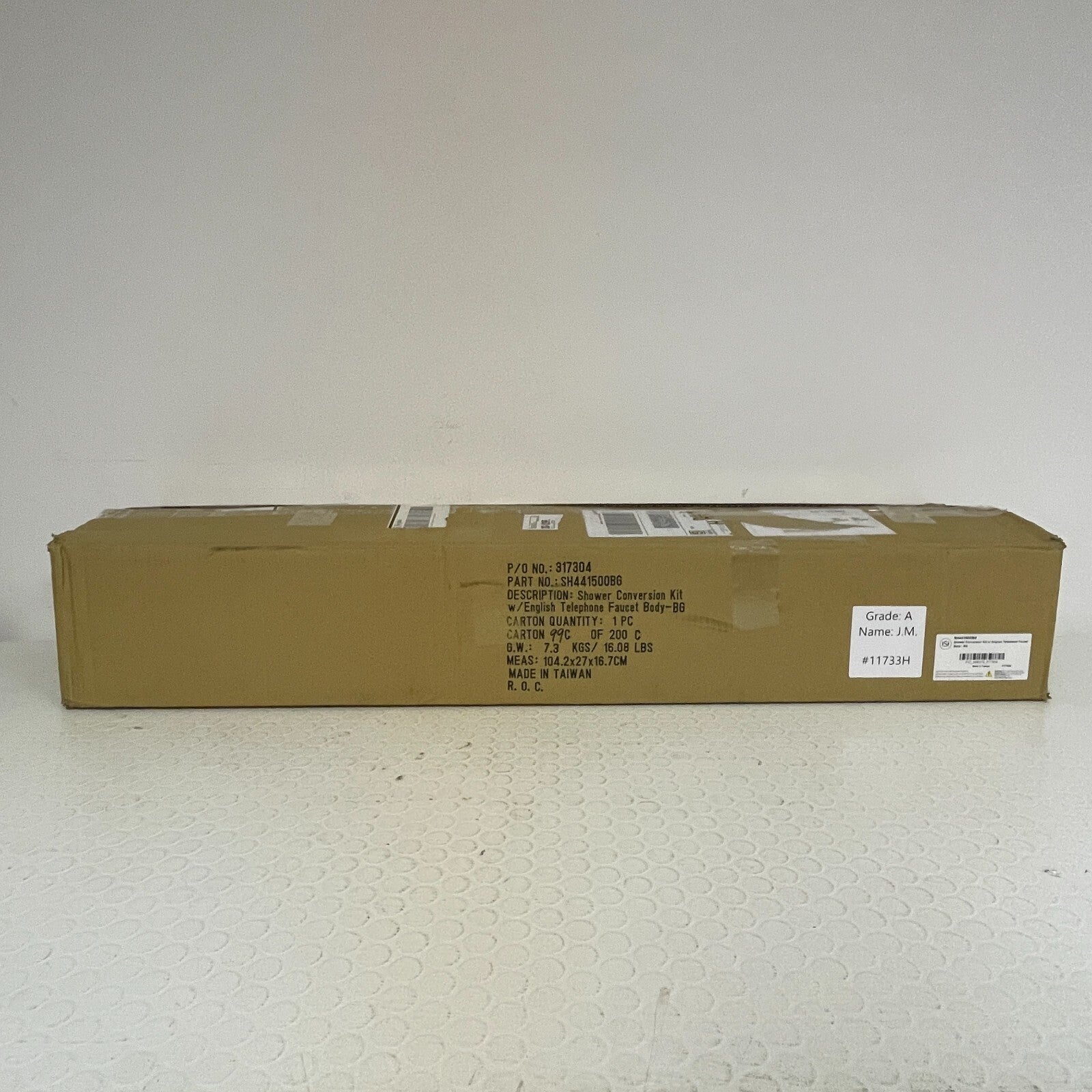 Signature Hardware Shower Conversion Kit w/EnglishTelephone Faucet Brushed Gold