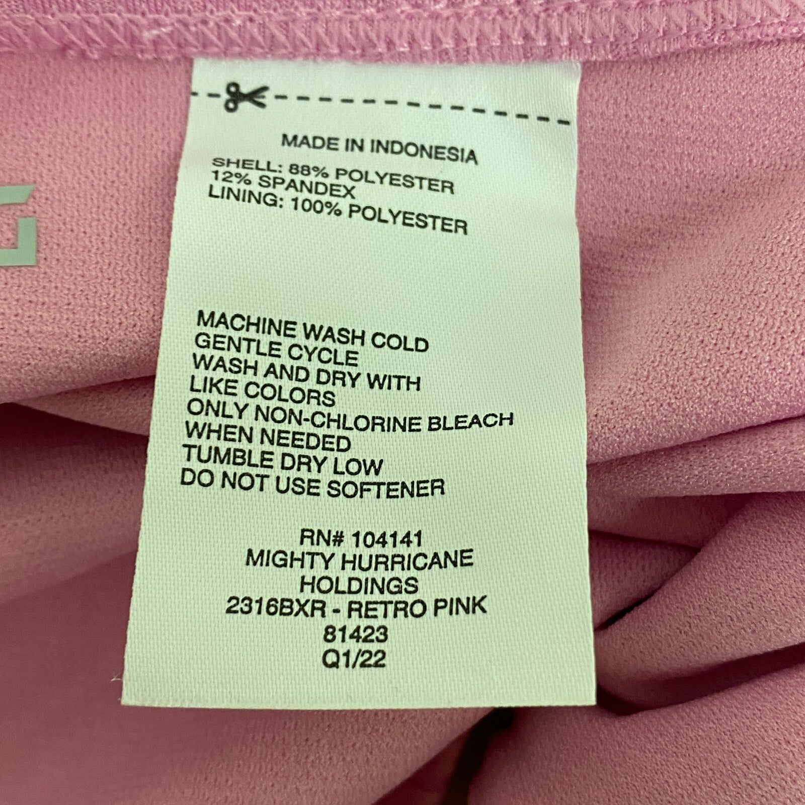 DSG Womens Nell Swim Bottom Retro Pink Solid 2316BX