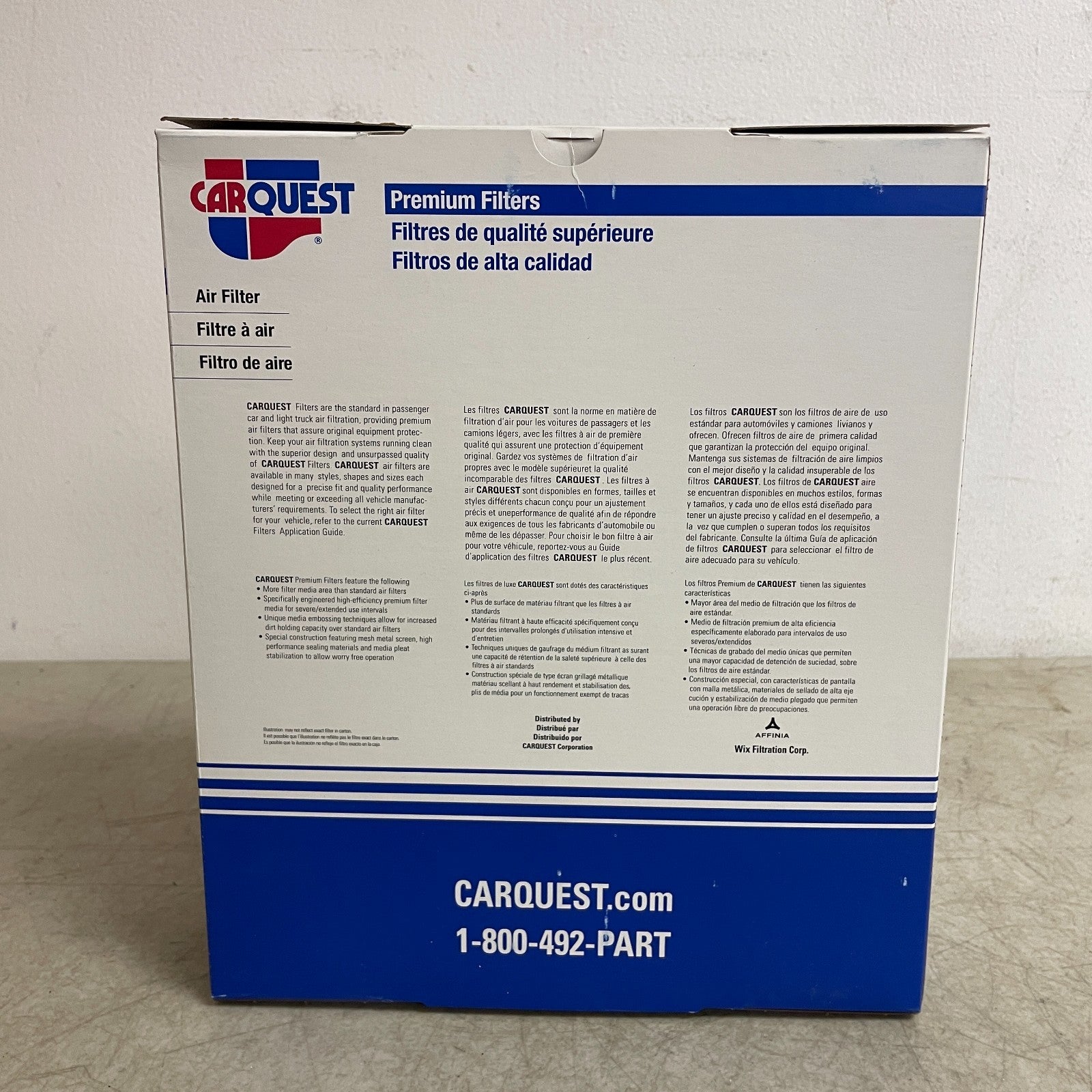 Carquest 88327 Premium Engine Air Filter 10.44″ ×9.01″ ×2.24″ Replacement