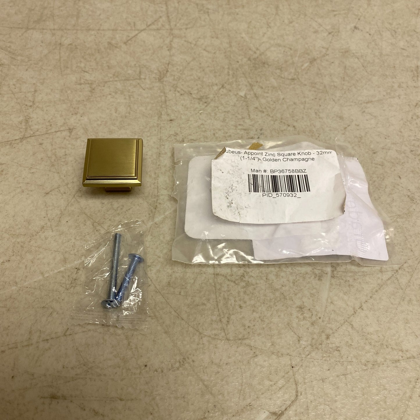 Signature Hardware 1-1/4" Rubeus Cabinet Knob - Golden Champagne