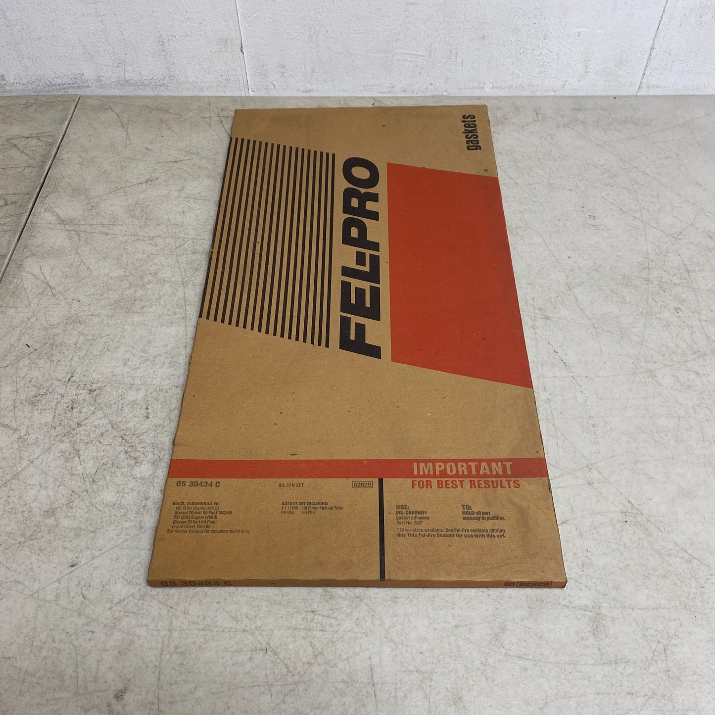 Fel‑Pro OS30434C Oil Pan Gasket Set 1982‑1985 Buick Century