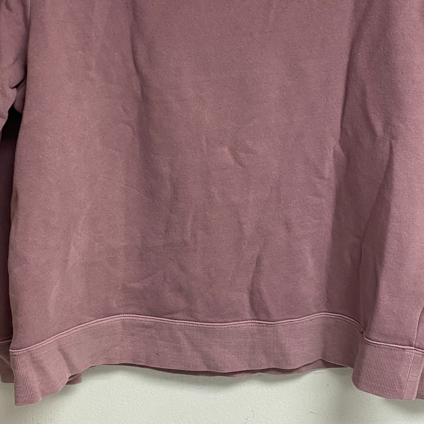 Ana Women's Padded Shoulders Long Sleeve Sweatshirt Size PXL Color: Western Rose