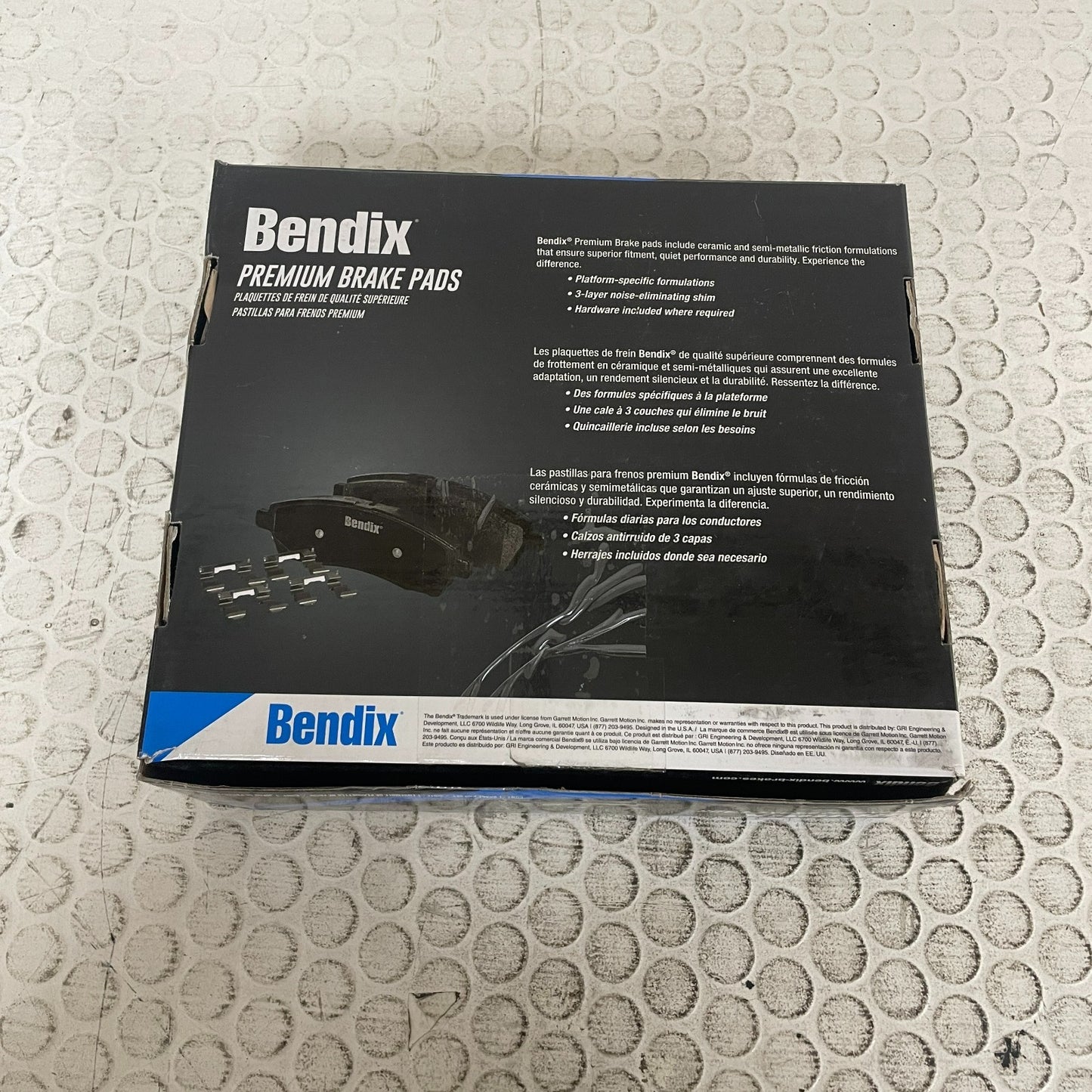 Bendix SBC1305 Ceramic Brake Pads Front 2007-2018 Volvo S60 S80 V60 V70 XC70