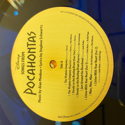 Disney Songs From Pocahontas Orignal Soundtrack vinyl