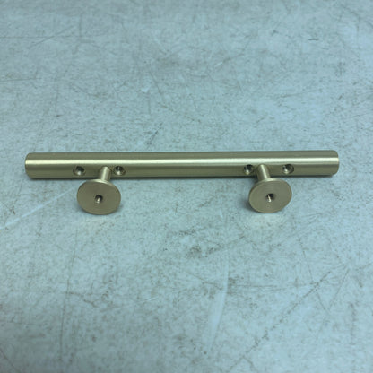 Signature Hardware 6" Diehl Adjustable Round Brass Drawer Pull - Satin Brass