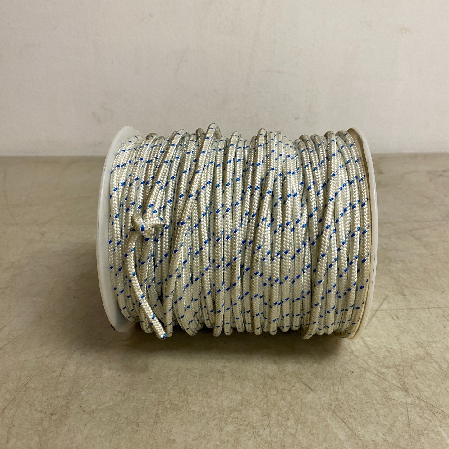 Prime Line Starter Rope 7-016154 7/32" Dia x 200' White/Blue Braided Cord