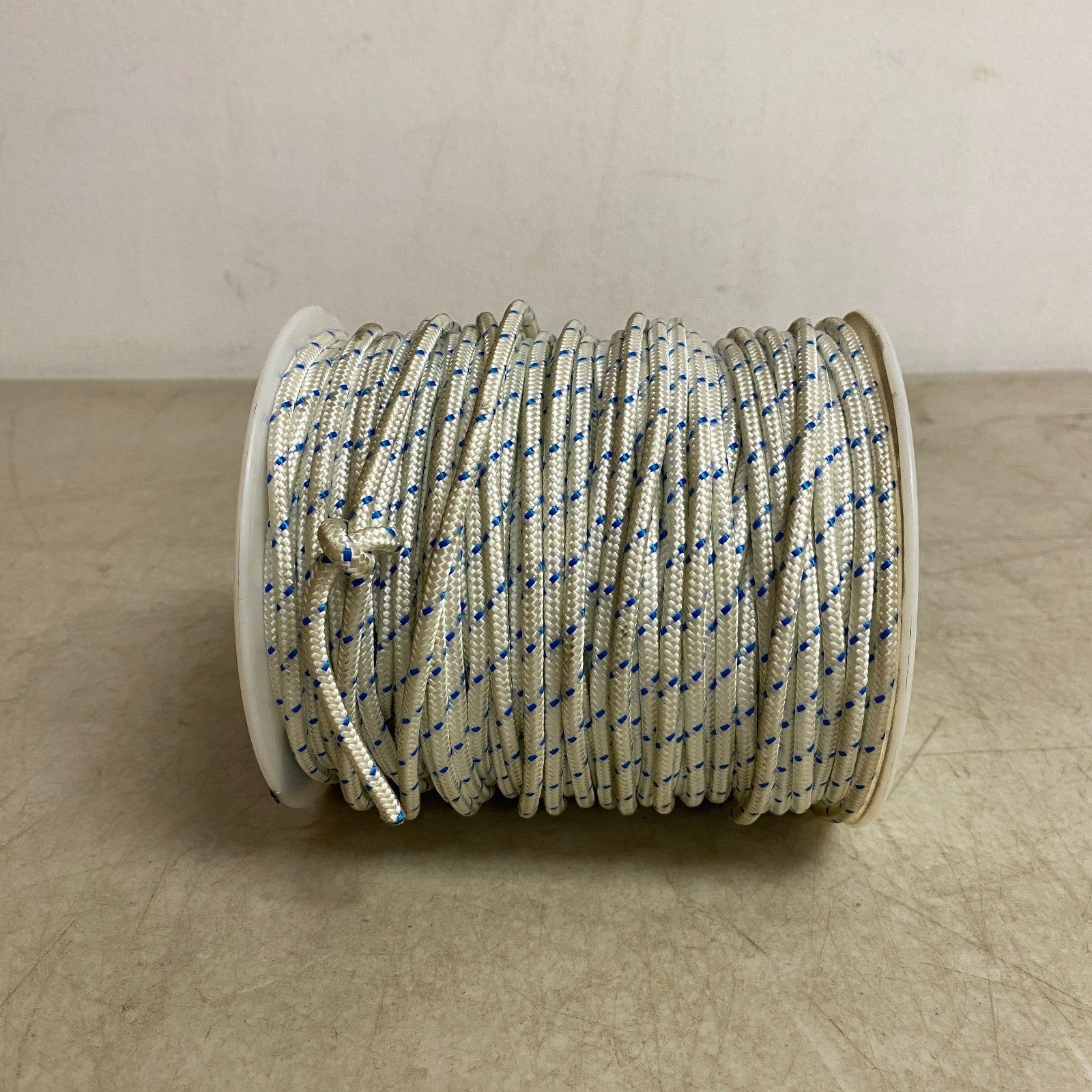 Prime Line Starter Rope 7-016154 7/32" Dia x 200' White/Blue Braided Cord
