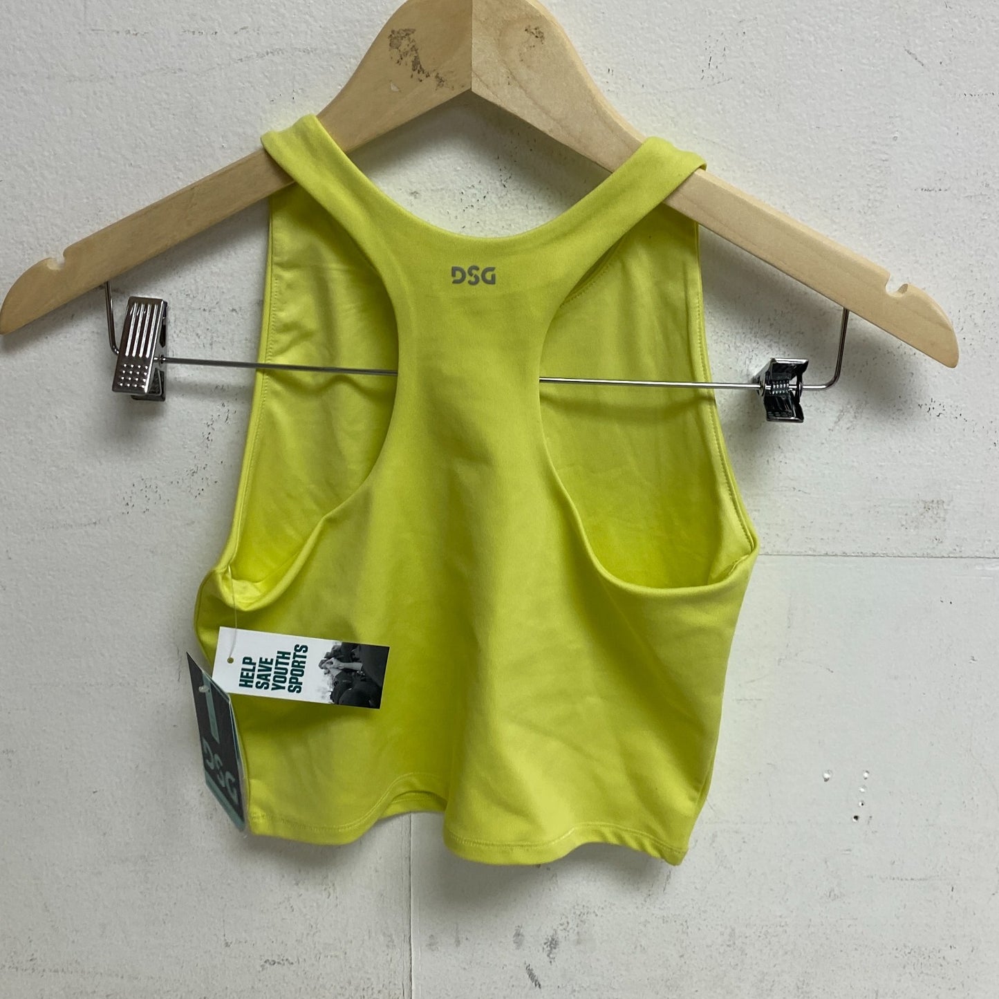 DSG Girl's Relaxed Fit Trendy Shelf Bra Tank Lemon Twist DAG23712
