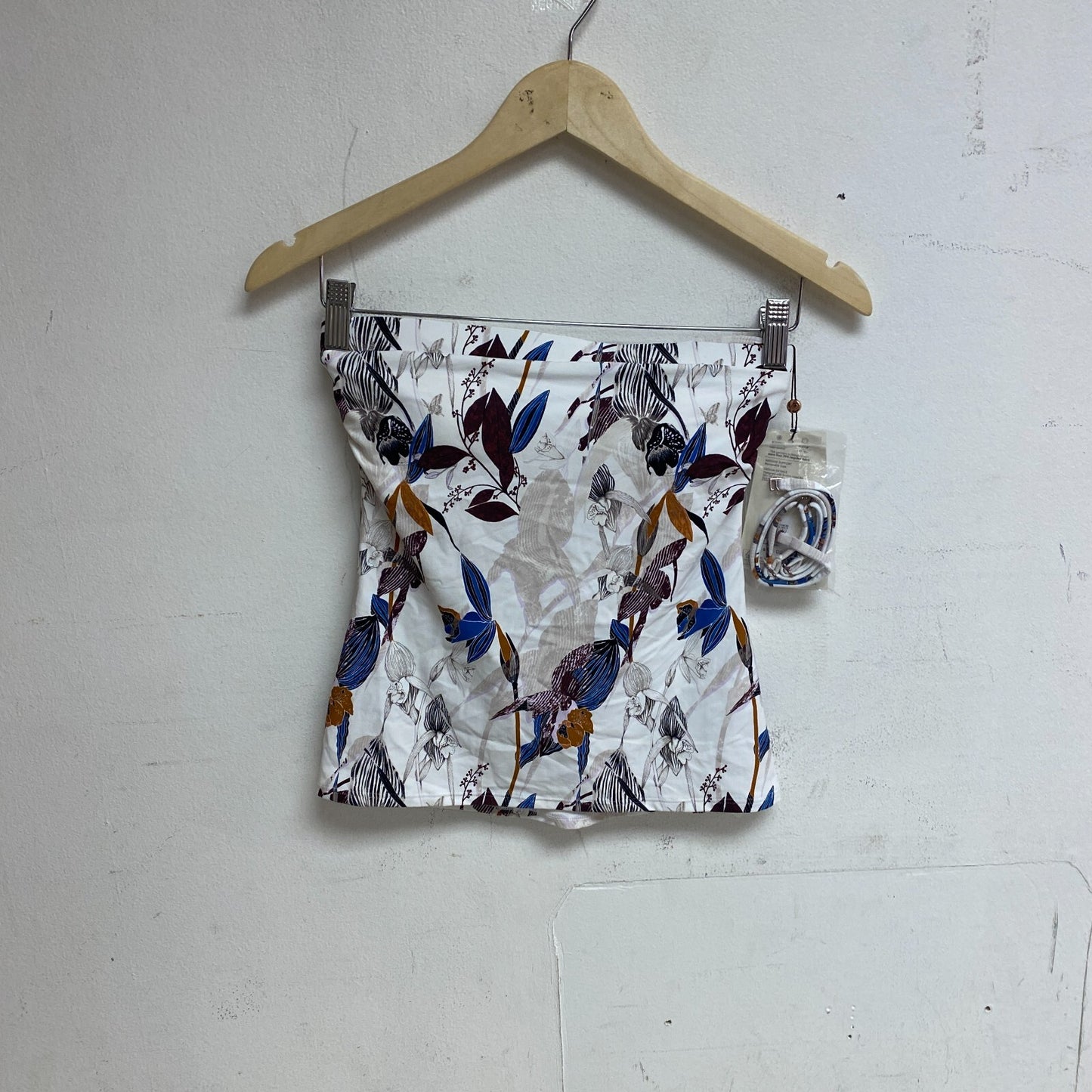 Calia Women's Bikini Top Bandeau Tankini Island Botanical Multi WSA23304PRT