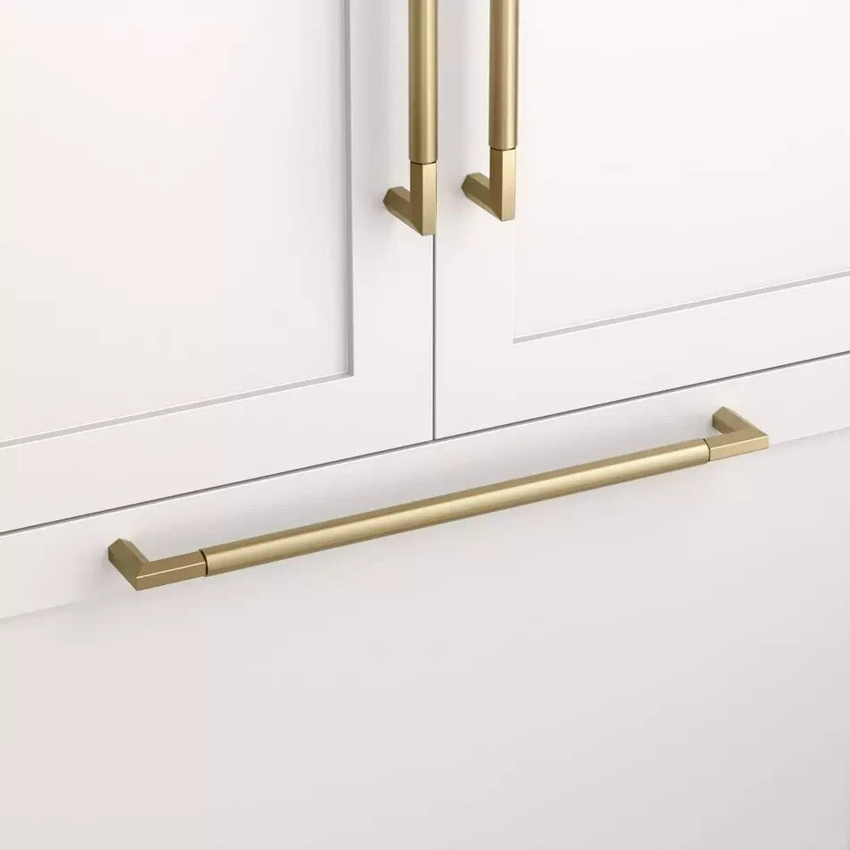 Signature Hardware 24" LUNATA SOLID BRASS APPLIANCE PULL-SATIN BRASS