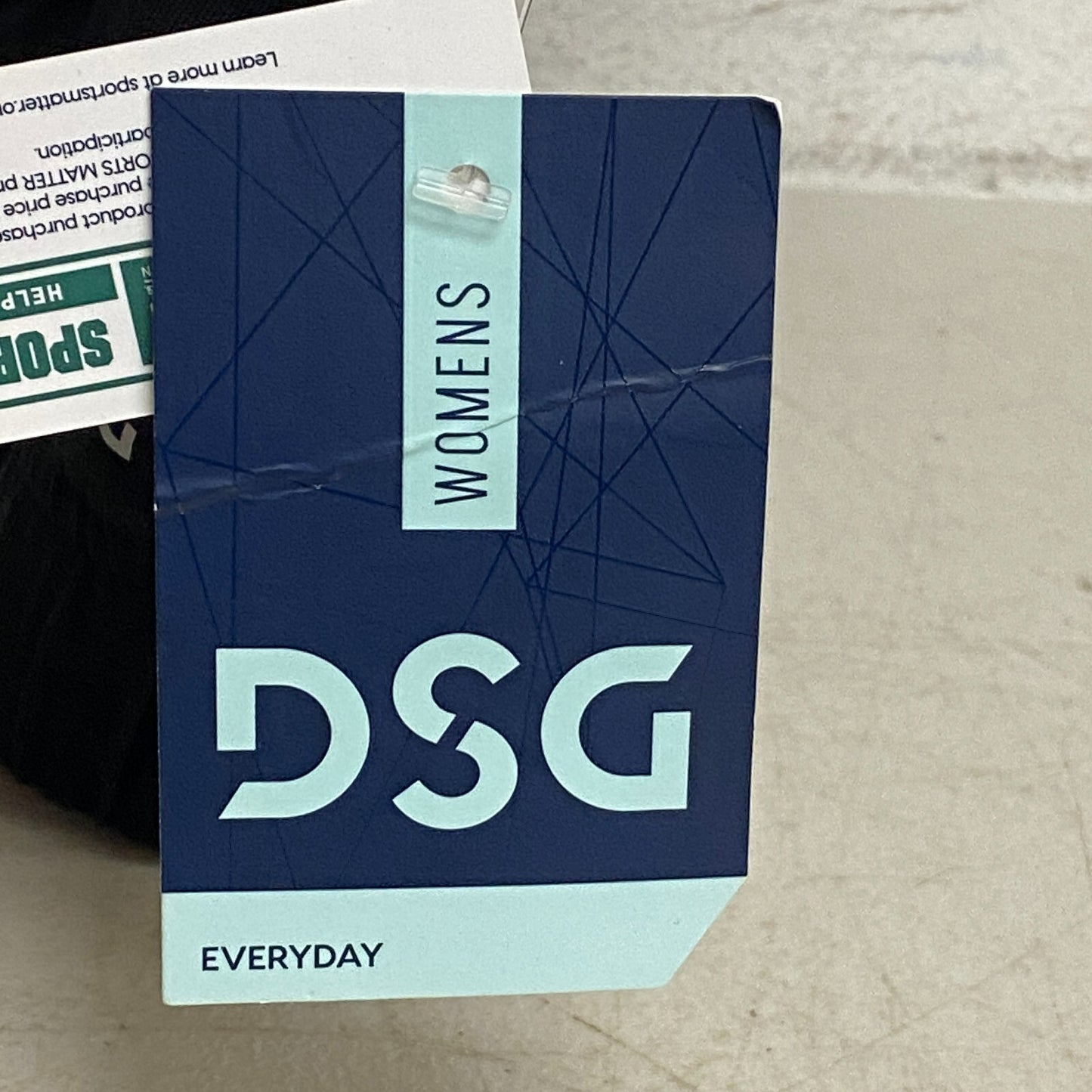 DSG Women's Cinched Hem T-Shirt Pure Black Solid Short Sleeve DAW12116