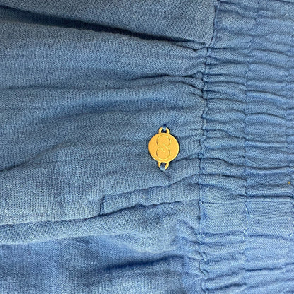 CALIA Women's Mid Rise Inverted Pleat Pull On Swim Short Royal Blue WSA23918N