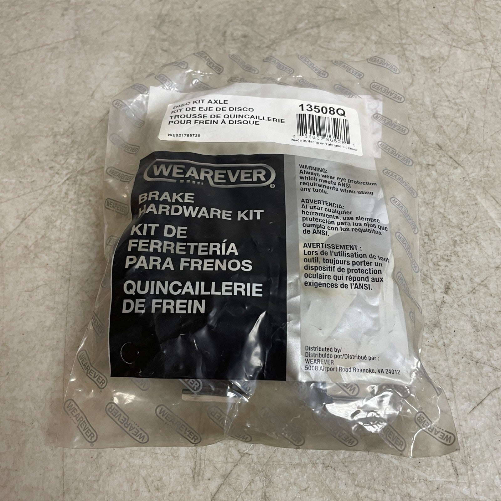 Carquest Wearever 13508Q Disc Brake Hardware Kit OE Match PTFE Coated