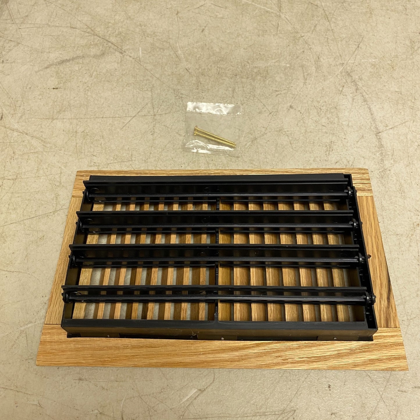 allen + roth 10-in x 6-in 2-way Oak Light Oak Sidewall/Ceiling Register 73005