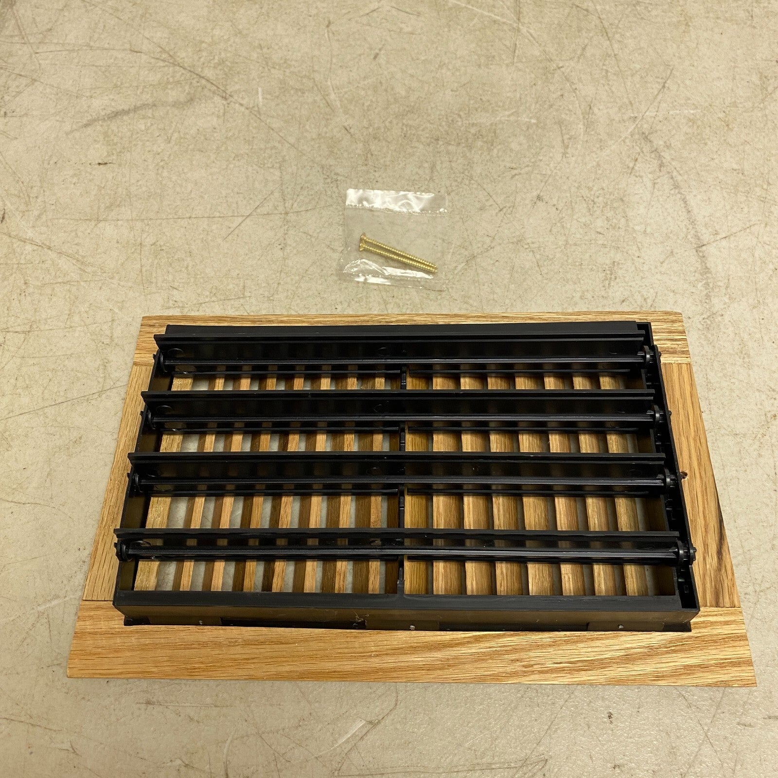 allen + roth 10-in x 6-in 2-way Oak Light Oak Sidewall/Ceiling Register 73005