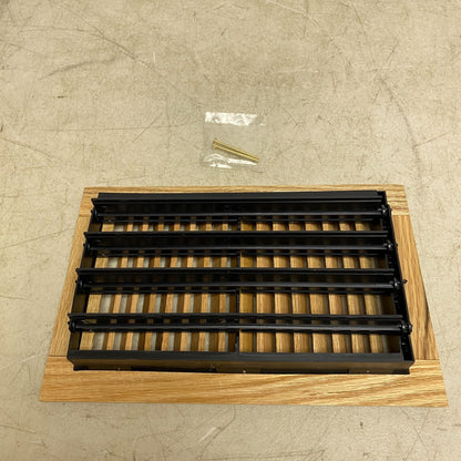 allen + roth 10-in x 6-in 2-way Oak Light Oak Sidewall/Ceiling Register 73005