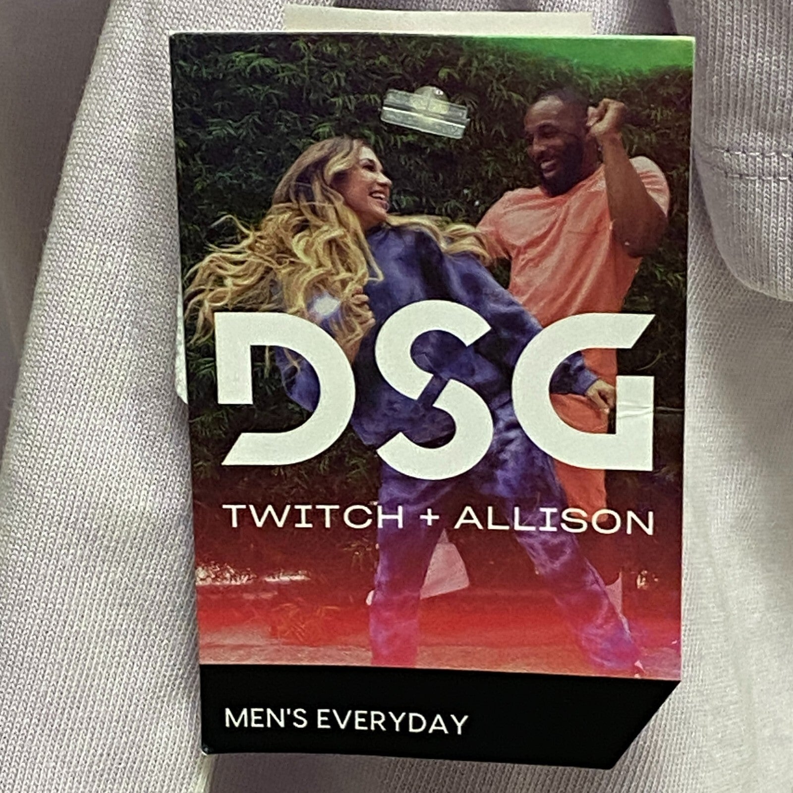 DSG X TWITCH + ALLISON Men's Pocket Short Sleeve Tee Comet Wash Lavender Glow BO