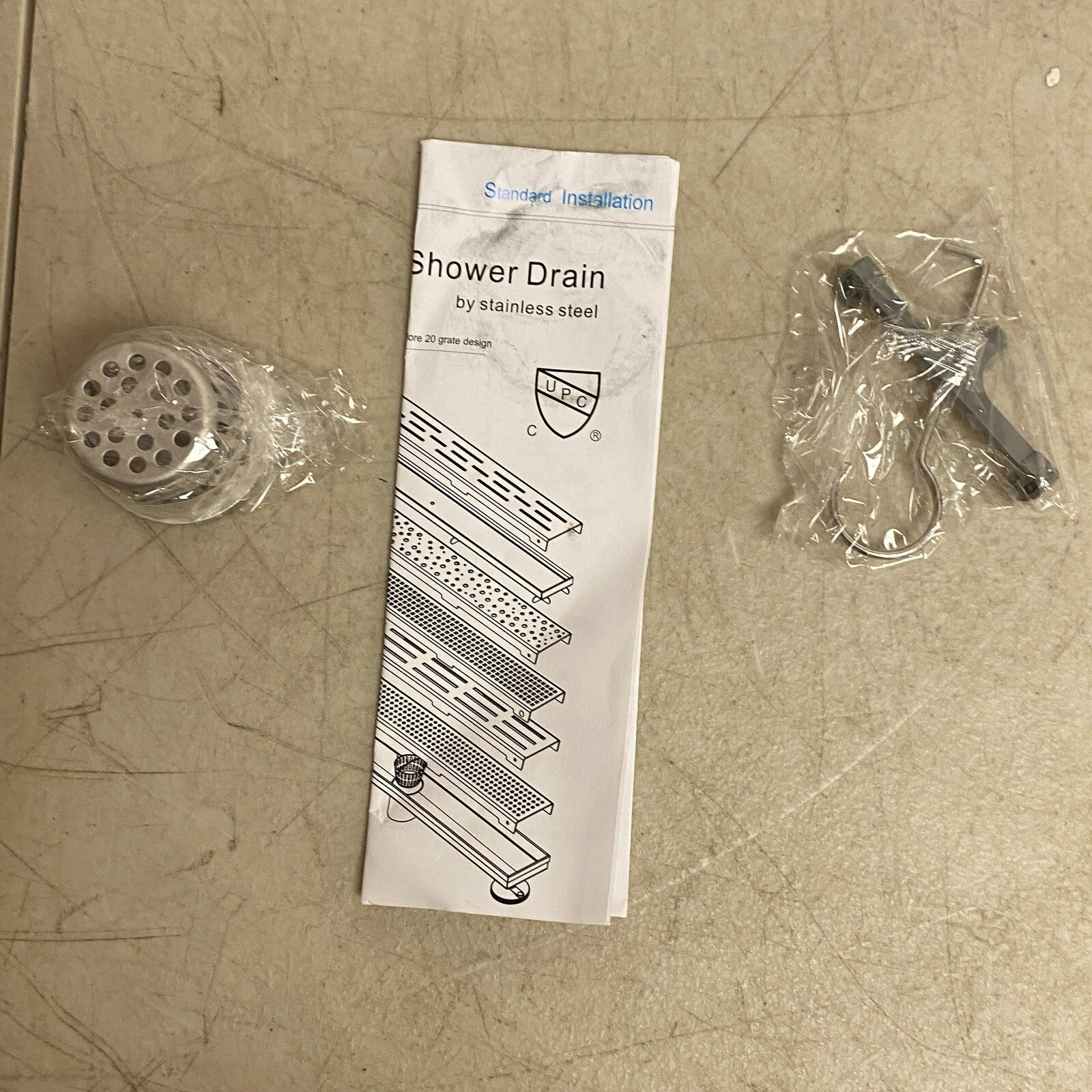 Signature Hardware 18" Cohen Linear Tile-In Shower Drain - Brushed Stainless S..