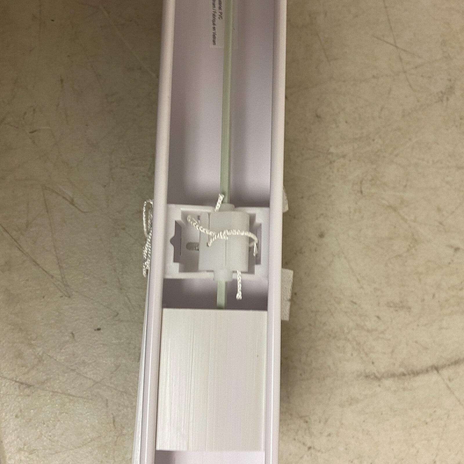 allen + roth 2-in Room Darkening Cordless Faux Wood Blind White 34in x 64in