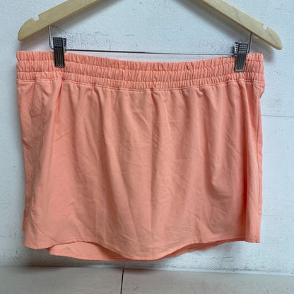 CALIA Women's Infinity Mid Rise Run Skort Relaxed Fit  Peach Glow WAX12360
