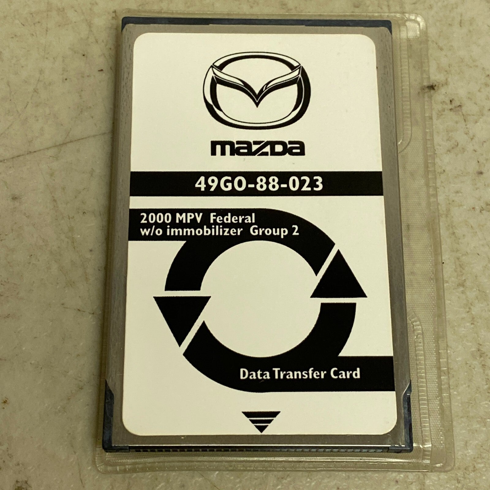 Mazda Data Transfer Card 2000 MPV Federal w/ immobilizer 1 & 2 49G0-88-024