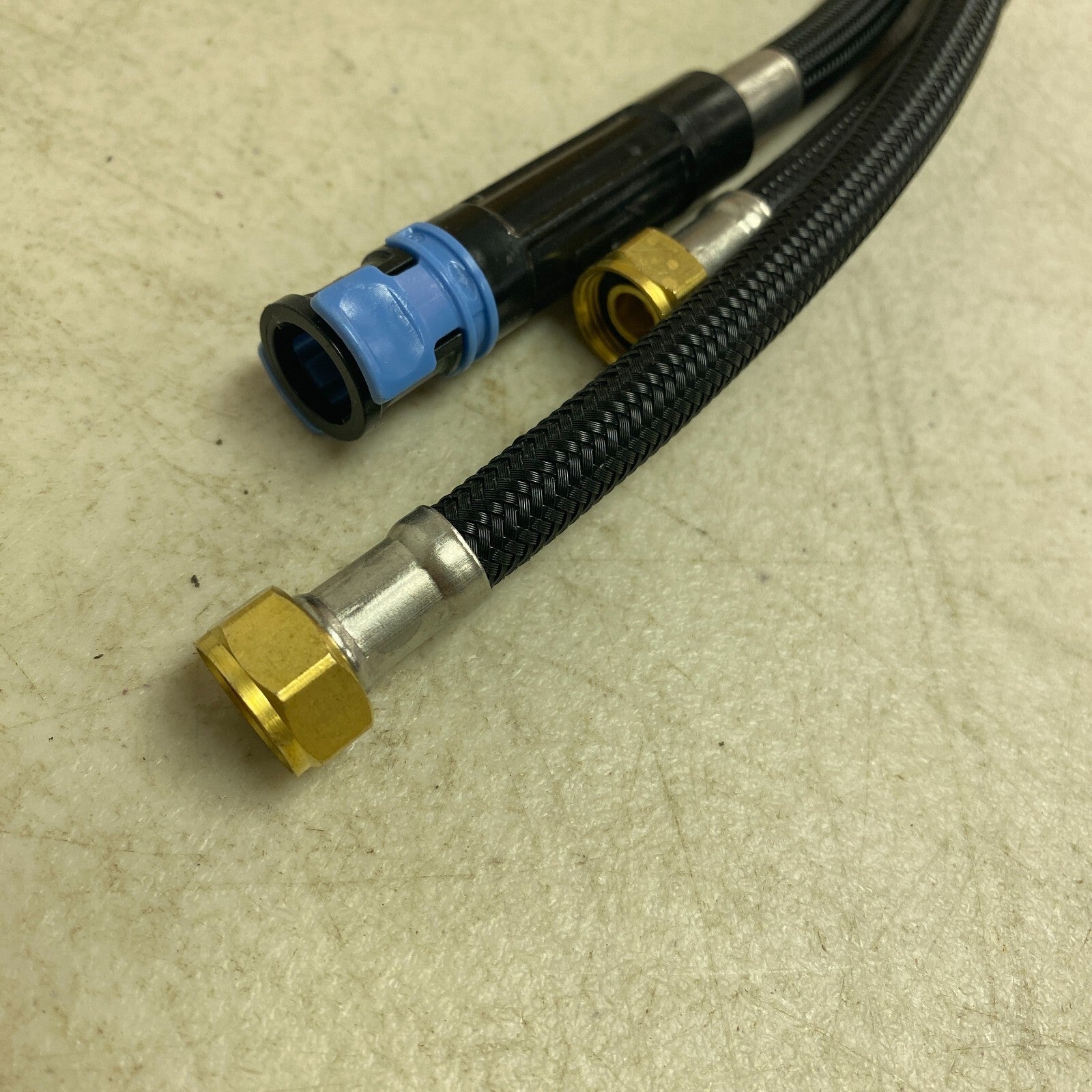 allen+roth Harlow Matte Black Single Handle Deck-mount Handle Commercial 5505651