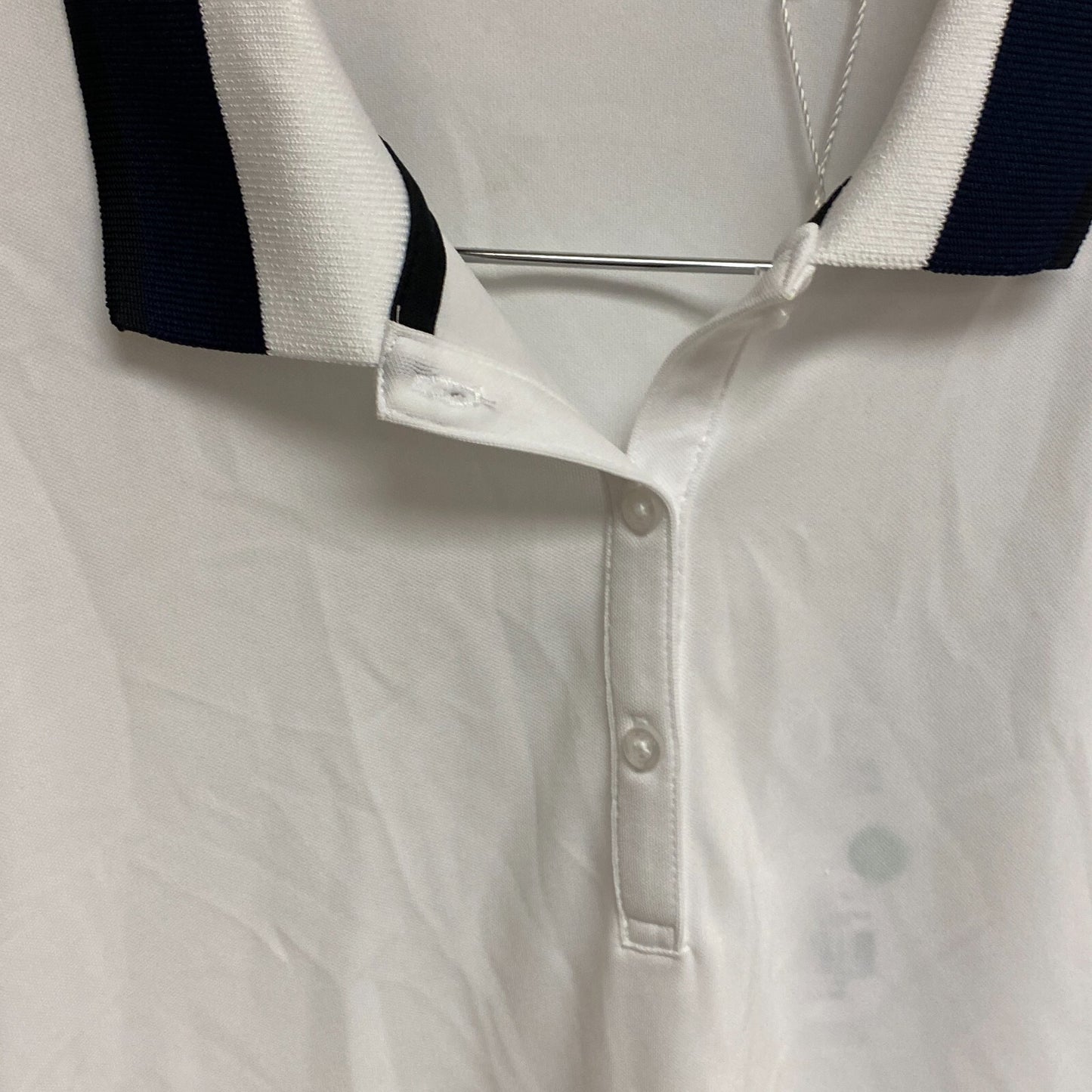Walter Hagen Women's Pique Rib Trim Short Sleeve Golf Polo White/ Black WGH11503