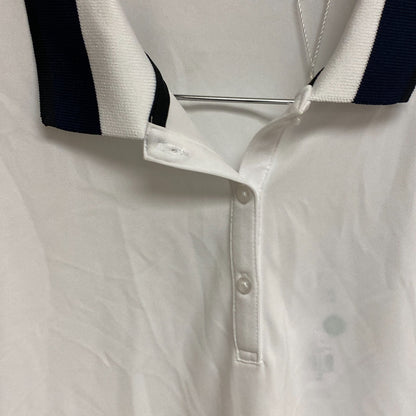 Walter Hagen Women's Pique Rib Trim Short Sleeve Golf Polo White/ Black WGH11503