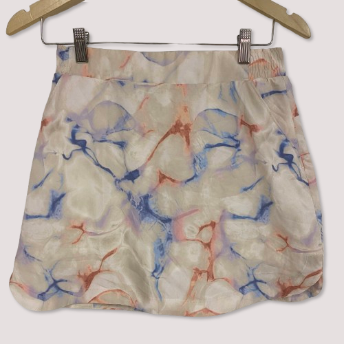 Calia 16" Length Birdie Athletic Skort Multi Aquatic Coral Print WCG17020PS23