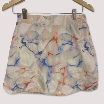 Calia 16" Length Birdie Athletic Skort Multi Aquatic Coral Print WCG17020PS23