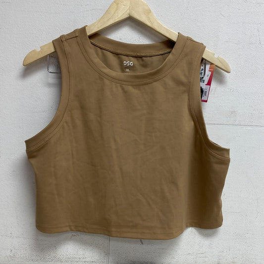 DSG TWITCH + ALLISON Women High Neck Fashion Crop Tank Sahara Sand BOSSW22301WP