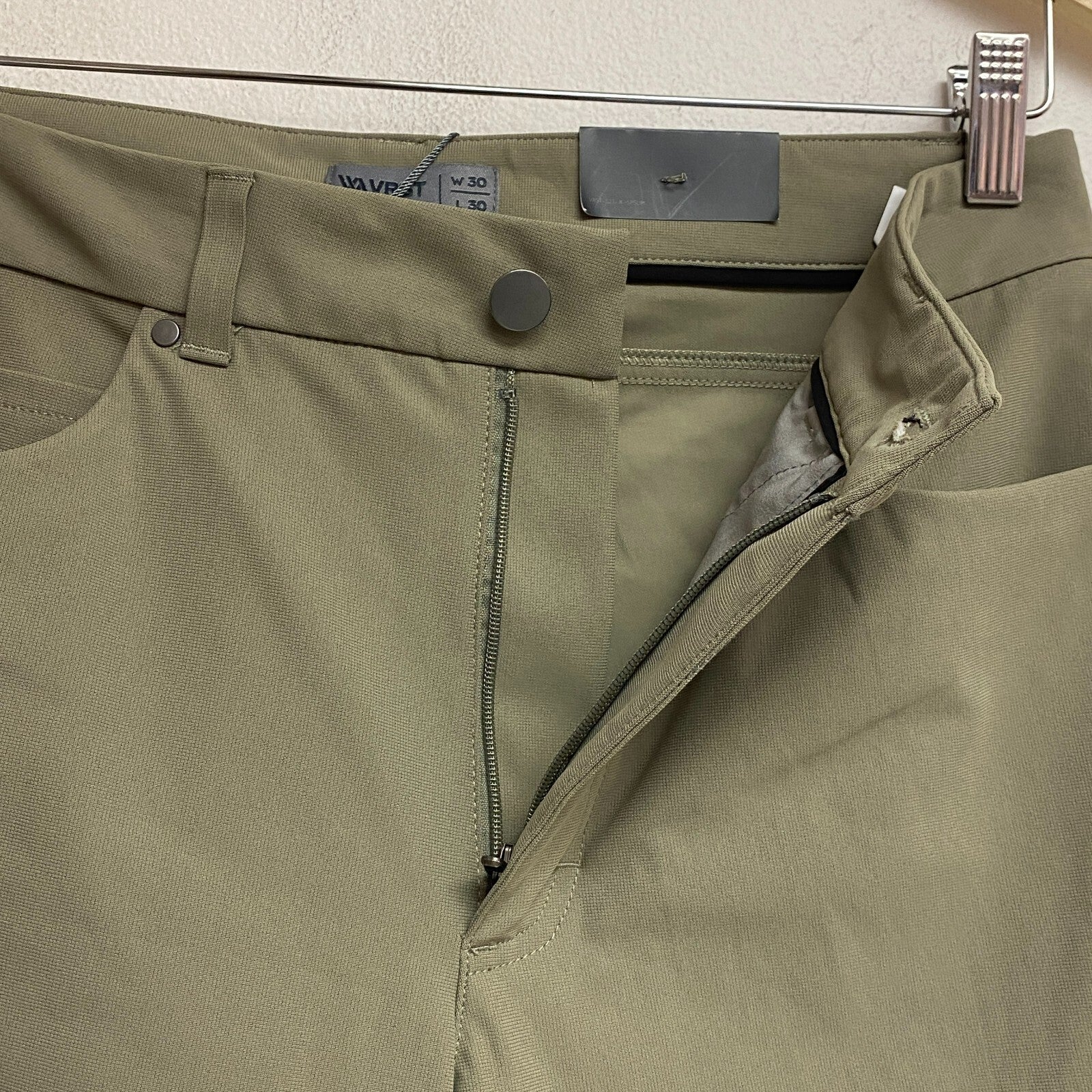 VRST Men's Limitless 4-Way Stretch 5-Pocket Slim Fit Pant Earl Grey MAX200402