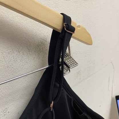 Calia Women's Swim Collection Cross Back Bikini Top Pure Black WSA20210WP New