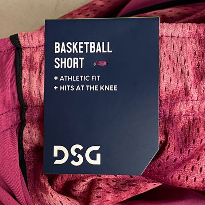 DSG Boys Mesh Basketball Shorts Print Raspberry Punch Dye Athetic DAB13107PRT