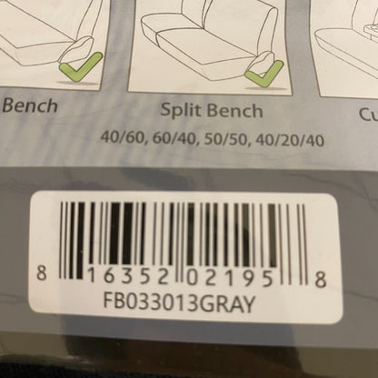 FH Group Flat Cloth Full Set Seat Covers Blue Universal Fit Washable Car Truck