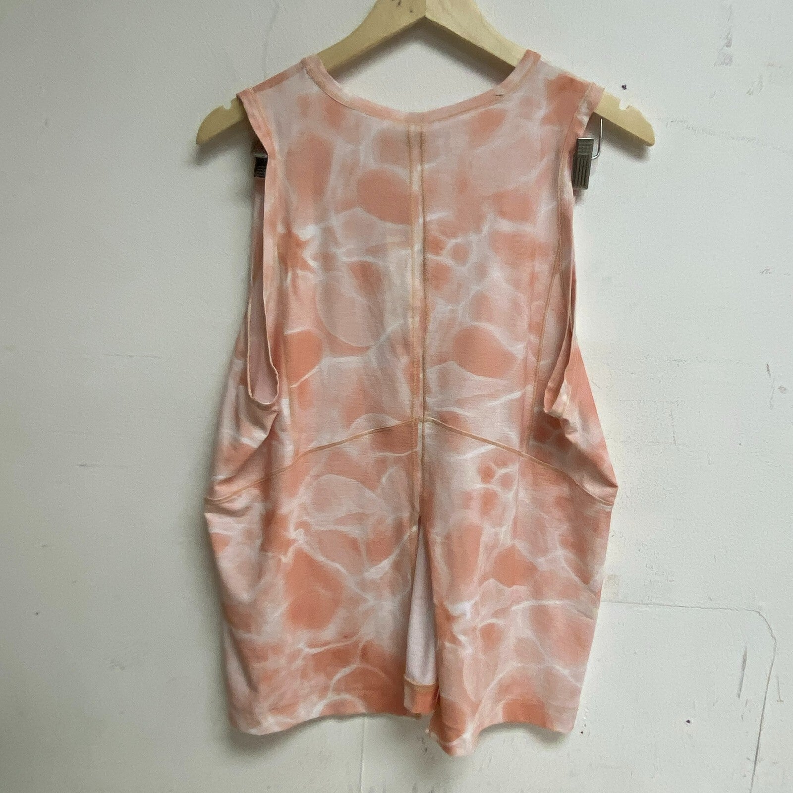 Calia Womens Split Back Muscle Tank Aquatic Coral Peach Sleeveless WAX11223PRT