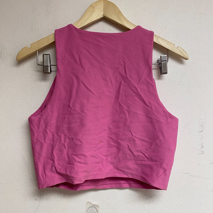 Apline Design Women's W AD Rib Medium Support Crop Tank Dragonfruit ADW12103A