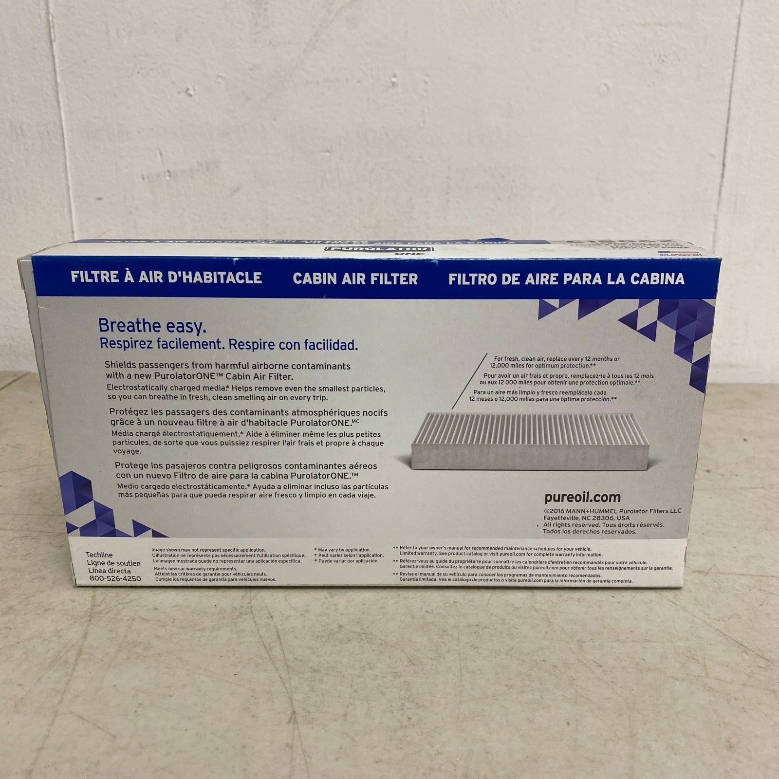 Purolator ONE C15862 Cabin Air Filter   Fits 2003–2009 Kia Sorento V6
