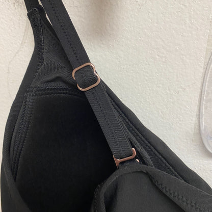 Calia Women's Top Swim Tie front Tankini Pure Black WSA22302 Brand New!