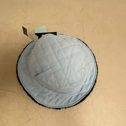 DSG Girls Teddy/Puffer Reversible Bucket Navy/Check Sky Blue, Size M/L DSGG1020