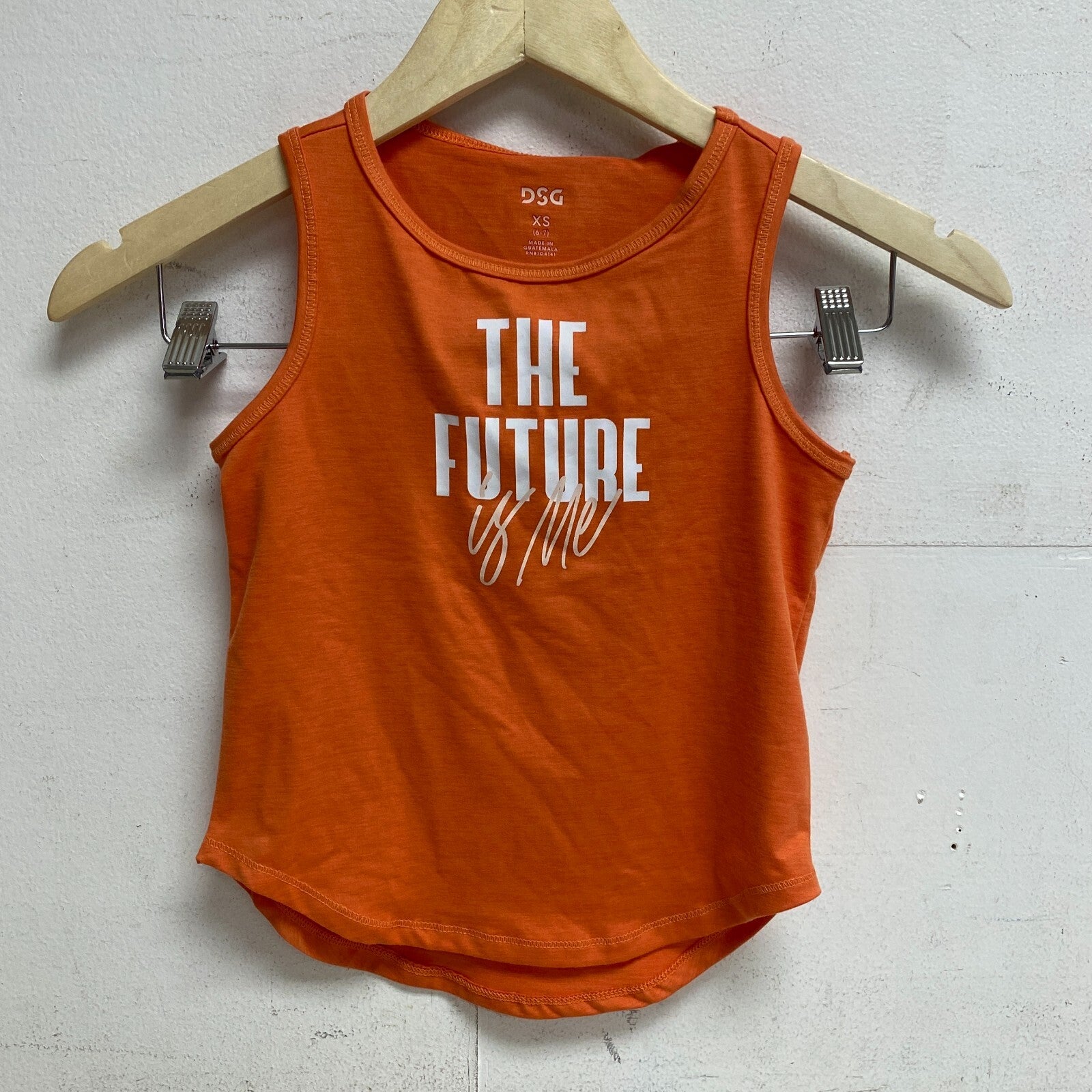 DSG Girl's Performance Relaxed Graphic Tank Sweet Persimmon Future DAG11103SD